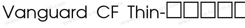 Vanguard CF Thin字体转换